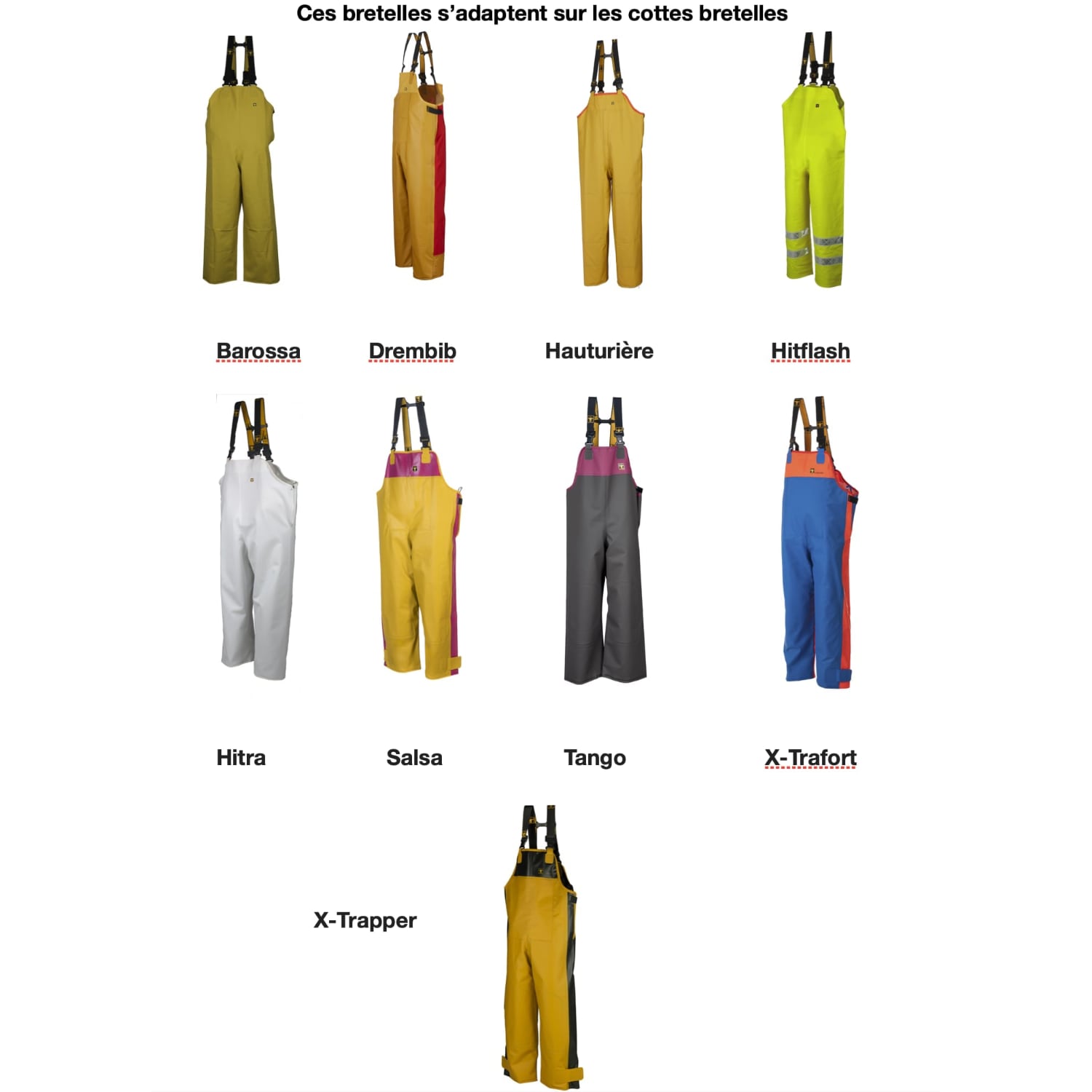 JEMYGINS Bretelles Extérieur Homme Type X Réglables - Cuir Et Polyester - Fermeture Mousqueton