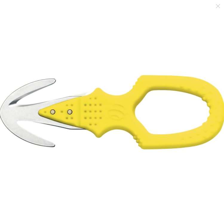 Couteau Coupe-Ligne Plongée Sécurité – Lame Acier Inoxydable Orange, Outil Secours Compact Pour Plongeurs & Snorkeling