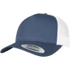 Casquette trucker r�tro par Flexfit, Bleu/Blanc
