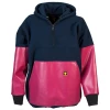 Sweat polaire renforc� � capuche Kodiak par Guy Cotten, Rose/Marine - Taille S