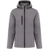 Veste Softshell 3 couches � capuche avec manches amovibles par Kariban, Gris - Taille S