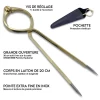 Compas Pointe Sèche Lyre 20 cm en laiton, idéal pour une utilisation d'une main en mer Compas Pointe Sèche Lyre 20 cm en laiton, idéal pour une utilisation d'une main en mer