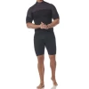 Combinaison shorty Homme N�opr�ne Essentiel 3/2 mm par Typhoon, Noir/Orange - Taille S