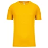  Tee-shirt technique manches courtes Homme 140 g par Proact, Jaune - Taille S