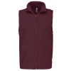 Gilet Micropolaire sans manches Homme par Kariban, Bordeaux - Taille S