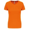  Tee-shirt technique manches courtes Femme 140 g par Proact, Orange fluo - Taille XS
