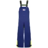 Cotte � bretelles doubl�e Crew 654 par Stormline, Bleu/Jaune fluo - Taille XS