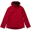 Couleur : Rouge Veste Softshell Femme Banquise par All'Océan, Rubis/Carbone - Taille XS