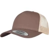 Casquette trucker r�tro par Flexfit, Marron/Kaki