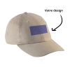Casquettes broderie incluse avec votre logo, Beige
