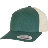 Casquette trucker r�tro par Flexfit, Vert/Beige