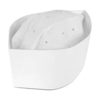 Lot de 100 calots en papier jetables par Mer.fr, Blanc 