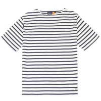 Marini�re Brest manches courtes par All'Oc�an, Ecru/R�gate - Taille S