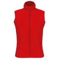 Gilet Micropolaire sans manches Femme par Kariban, Rouge - Taille S