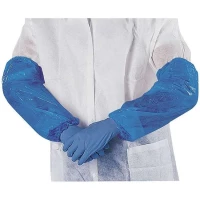 Lot de 100 Manchettes jetables poissonnier en poly�thyl�ne par Delta Plus, Bleu