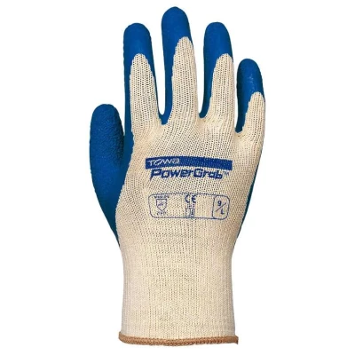 Gants de travail Power Grab latex Towa, Jauge 10, Bleu - Juba