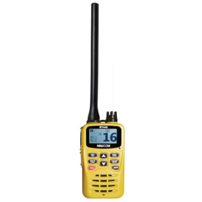 VHF professionnelle portable RT440 6W ultra compacte, �tanche  6 W IPX7 avec ATIS, 56 canaux et batterie 3000 mAh par Navicom - Navicom