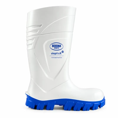 Bottes de s�curit� StepliteX ThermoProtec, embout sans m�tal S4, Blanc - Conditions froides - Bekina Boots