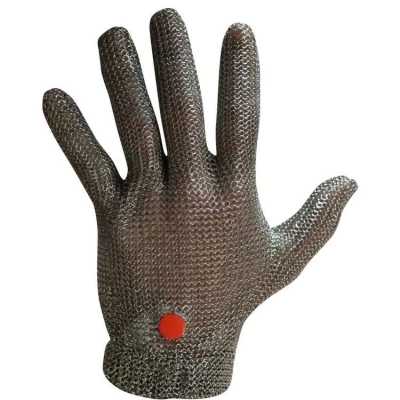 Gant de protection en maille inox anti-coupure avec syst�me de tension � Conforme EN 1082-1, contact alimentaire - Juba