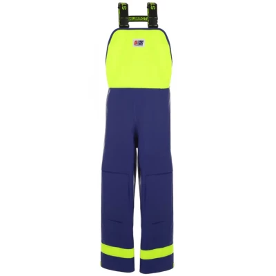 Cotte � bretelles Crew 640 Bleu/Jaune fluo - Stormline