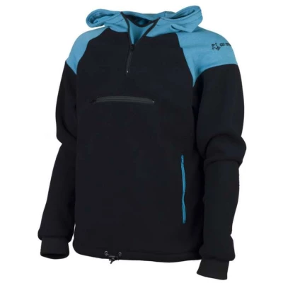 Sweat polaire � capuche Kingston Noir/Bleu - Guy Cotten
