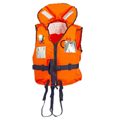 Gilet de sauvetage mousse Typhon 150N avec lampe Orange - Plastimo