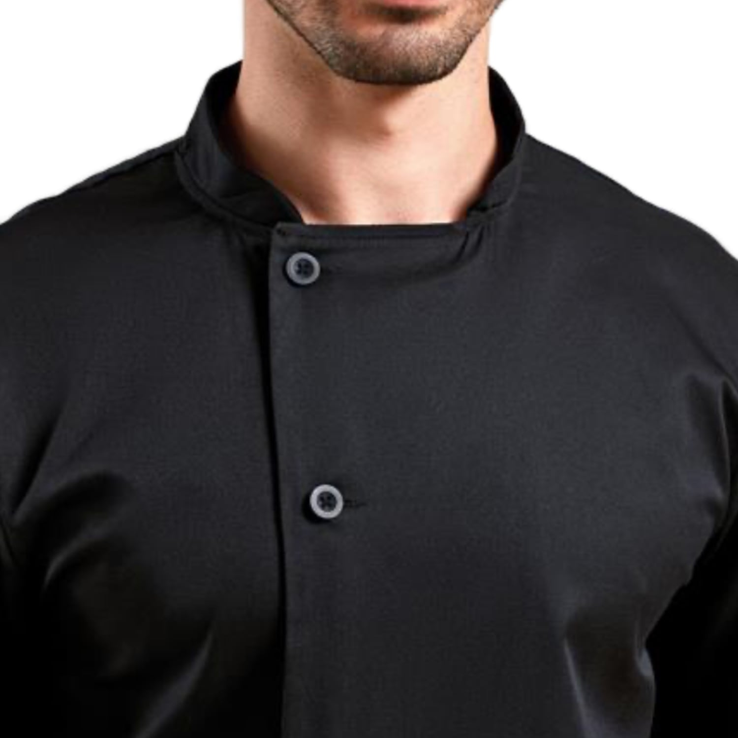 Détail col et bouton