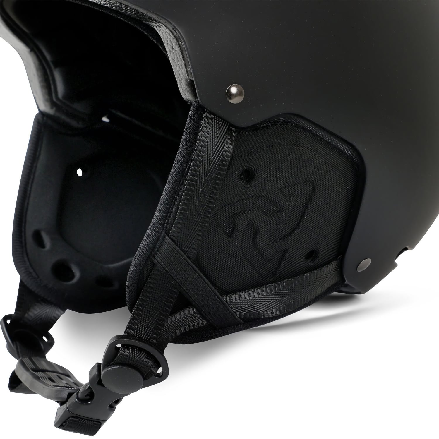 Détails protège oreille et sangle menton