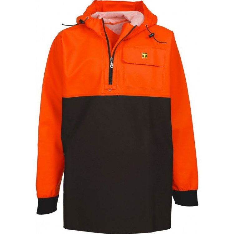 Commande � marseille, Vareuse cir� Chinook Glentex par Guy Cotten, Orange Fluo/Gris - Taille L