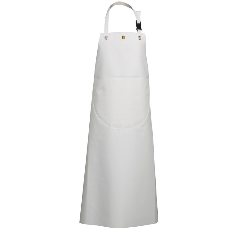 Personnaliser Tablier Isofranc Nylpche par Guy Cotten, Blanc - Taille M