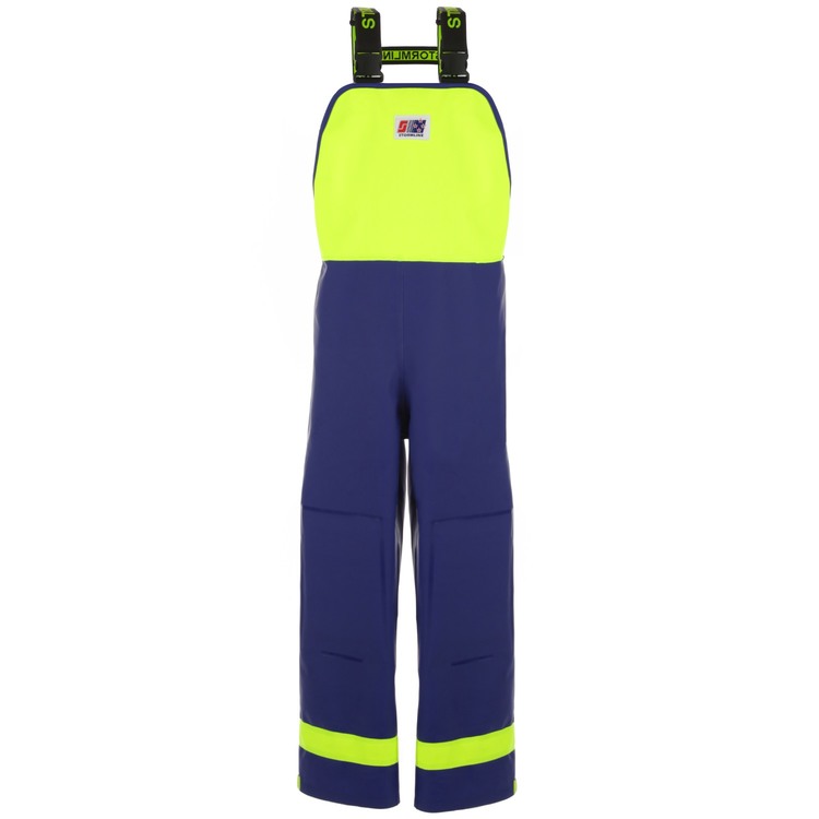 Personnaliser Salopette professionnelle Crew 640 par Stormline, Bleu et jaune fluo - Taille L