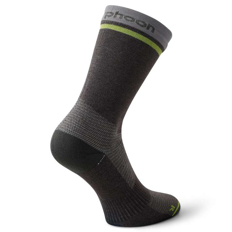 Chaussettes mi-mollet tanches Coolmax Gris/Jaune - Typhoon