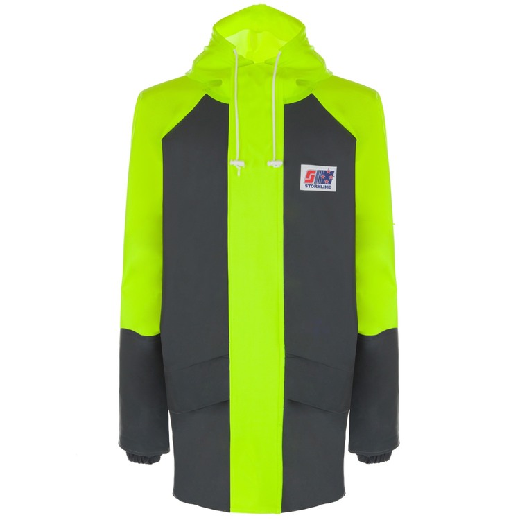 Personnaliser Veste de cir professionnelle Stormtex Air 203 par Stormline, Jaune fluo et Noir - Taille XS