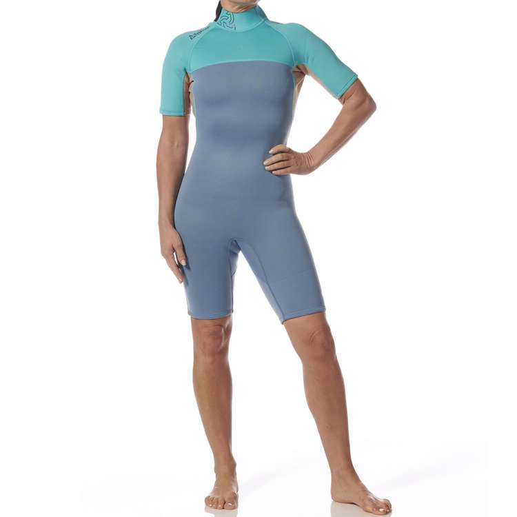 Combinaison shorty Femme Néoprène Essentiel 3/2 mm Bleu/Gris - Typhoon